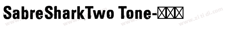 SabreSharkTwo Tone字体转换